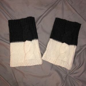 Deep gray/ white boot cuffs!